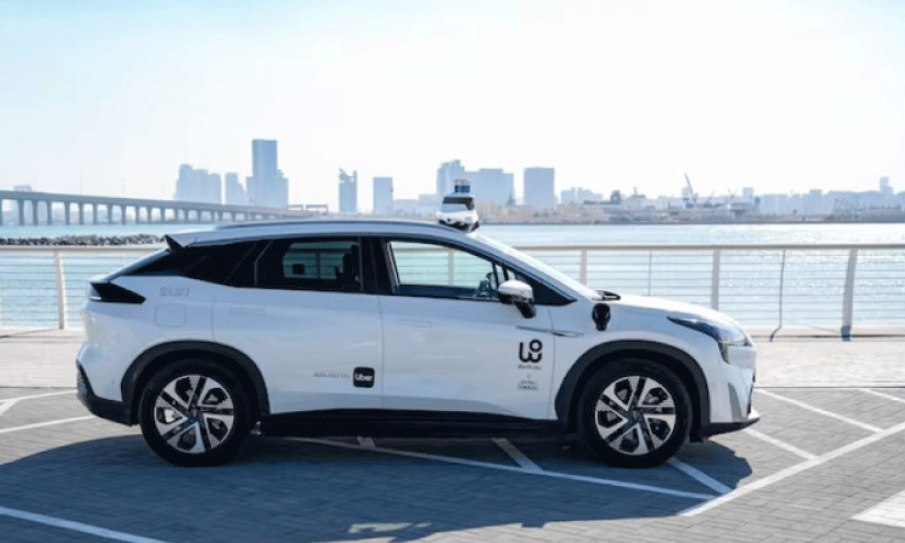 Driverless Uber taxi