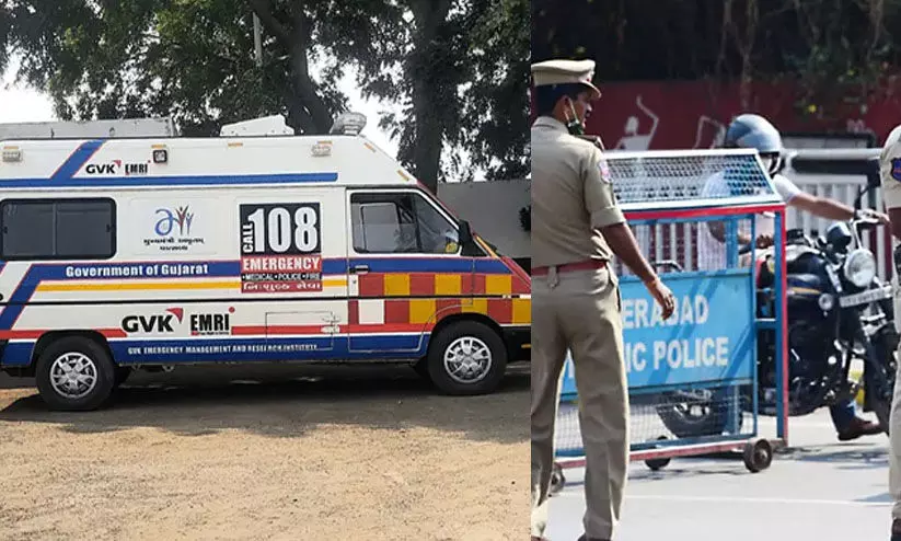 പുലർച്ചെ നാലു മണിക്ക് മൂടൽ മഞ്ഞിനിടയിലൂടെ സിനിമ സ്റ്റൈലിൽ ചേസിങ്: ആംബുലൻസ് മോഷ്ടാവിനെ പിടികൂടി തെലങ്കാന പൊലീസ് പുലർച്ചെ നാലു മണിക്ക് മൂടൽ മഞ്ഞിനിടയിലൂടെ സിനിമ സ്റ്റൈലിൽ ചേസിങ്: ആംബുലൻസ് മോഷ്ടാവിനെ പിടികൂടി തെലങ്കാന പൊലീസ്