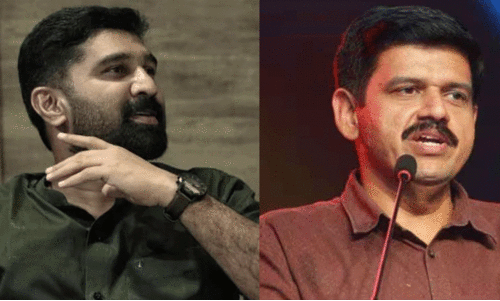 V.T. Balram and Sandeep Warrier V.T. Balram and Sandeep Warrier