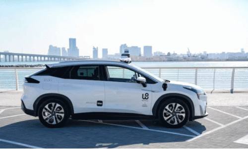 Driverless Uber taxi