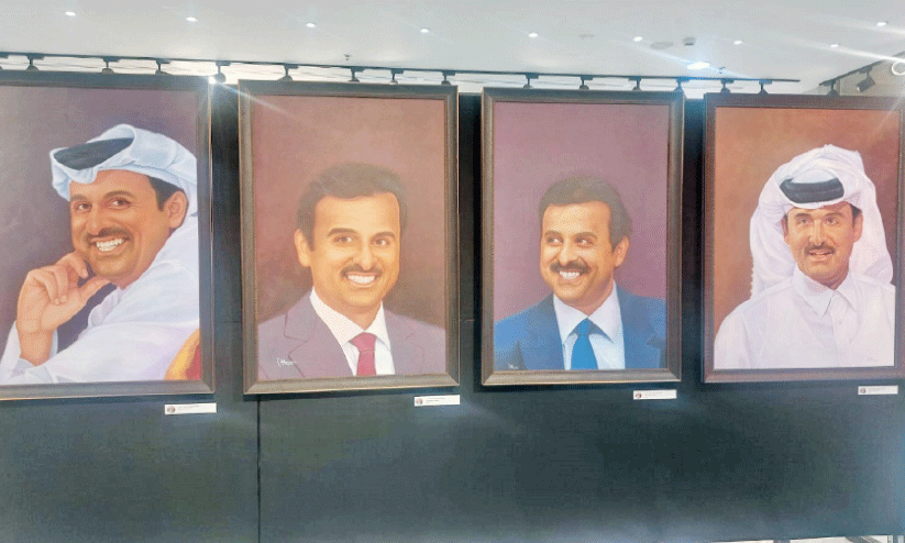 art exhibition featuring Emirs paintings