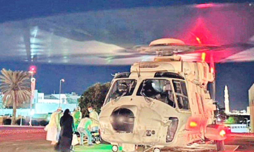 രോ​ഗി​യെ എ​യ​ര്‍ലി​ഫ്റ്റ് ചെ​യ്തു