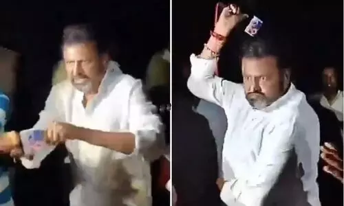 Actor Mohan Babu booked for assaulting reporter during coverage