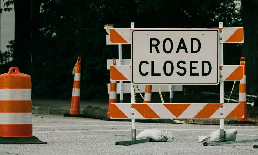 road closed