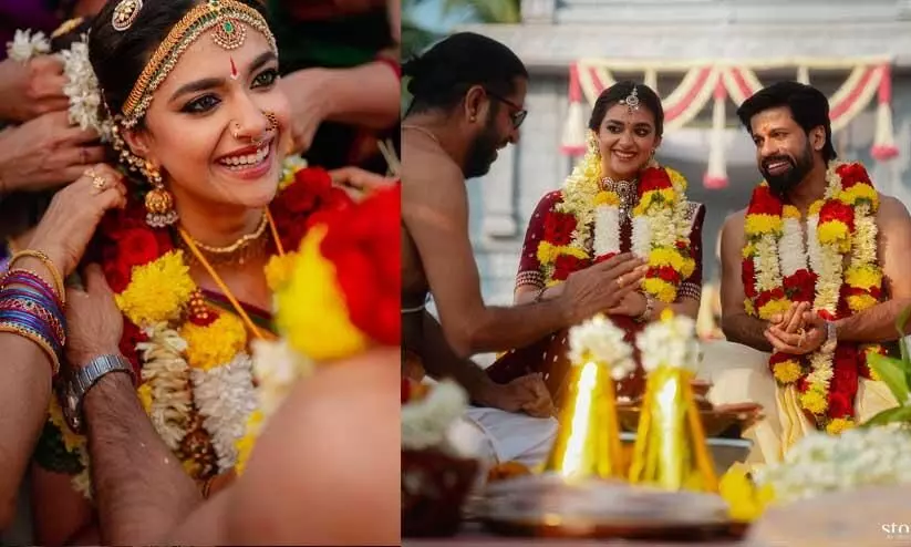 Keerthi Suresh ties knot, shares pictures