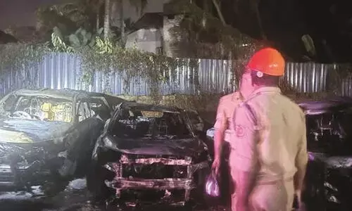 CCTV footage released showing cars were set on fire, not set on fire in Thalassery