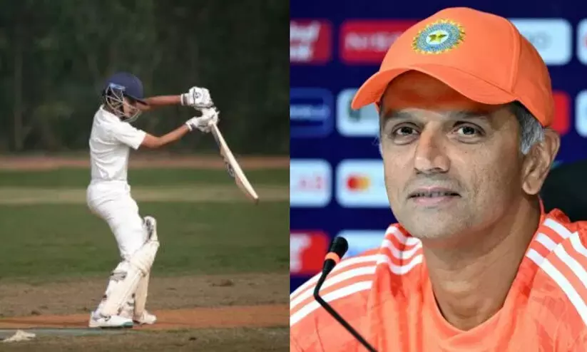 പിതാവിന്‍റെ വഴിയേ രണ്ടാമനും! വിജയ് മെർച്ചന്‍റ് ട്രോഫിയിൽ സെഞ്ച്വറി നേടി രാഹുൽ ദ്രാവിഡിന്‍റെ ഇളയ മകൻ അൻവയ്