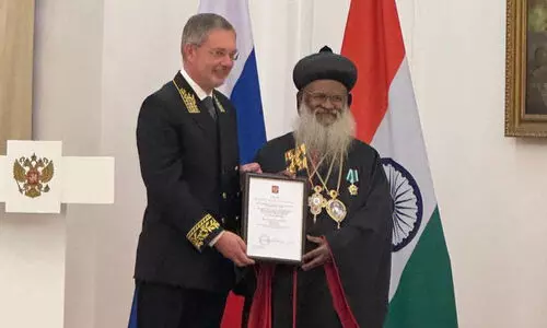 റഷ്യയുടെ ഓർഡർ ഓഫ് ഫ്രണ്ട്ഷിപ്പ് അവാർഡ് ഓർത്തഡോക്സ് സഭ പരമാധ്യക്ഷന്
