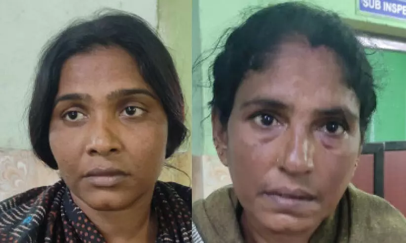 വടക്കുംനാഥ ക്ഷേത്രത്തിൽ തൊഴാനെത്തിയ സ്ത്രീയുടെ മാല മോഷ്ടിച്ചവർ എടത്വ പൊങ്കാലക്കിടെ പിടിയിൽ