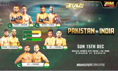 ബ്രേ​വ് ഇ​ന്റ​ർ​നാ​ഷ​ന​ൽ കോ​മ്പാ​റ്റ് വീ​ക്ക് 2024;  ഇ​ന്ത്യ-​പാ​കി​സ്താ​ൻ ഏ​റ്റു​മു​ട്ട​ൽ ഇ​ന്ന്