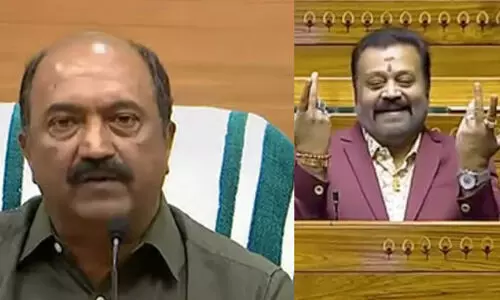 KN Balagopal, Suresh Gopi KN Balagopal, Suresh Gopi