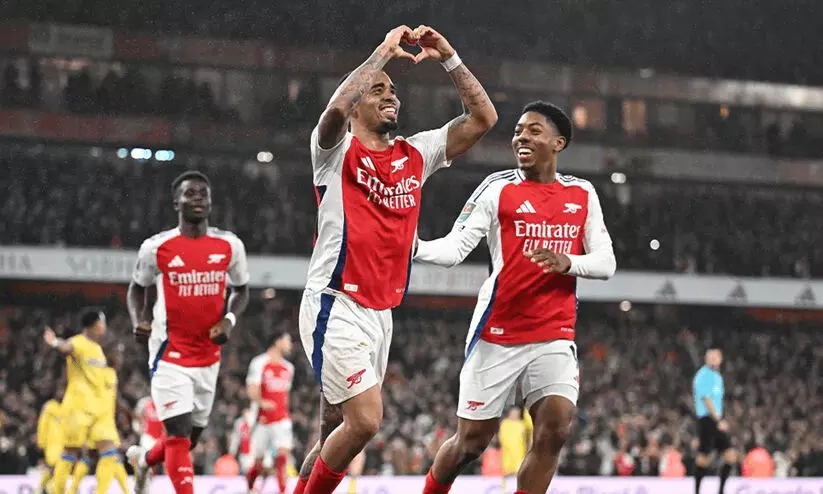 ജീസസ് ഹാട്രിക്കിൽ ആഴ്സണൽ; സതാംപ്ടണെ വീഴ്ത്തി ലിവർപൂളും കരബാവോ കപ്പ് സെമിയിൽ ജീസസ് ഹാട്രിക്കിൽ ആഴ്സണൽ; സതാംപ്ടണെ വീഴ്ത്തി ലിവർപൂളും കരബാവോ കപ്പ് സെമിയിൽ