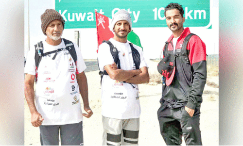 കാ​ൽ​ന​ട​യാ​ത്രയിലൂടെ സ്നേഹം പകർന്ന് മൂന്ന് ഒ​മാ​നി​ക​ൾ