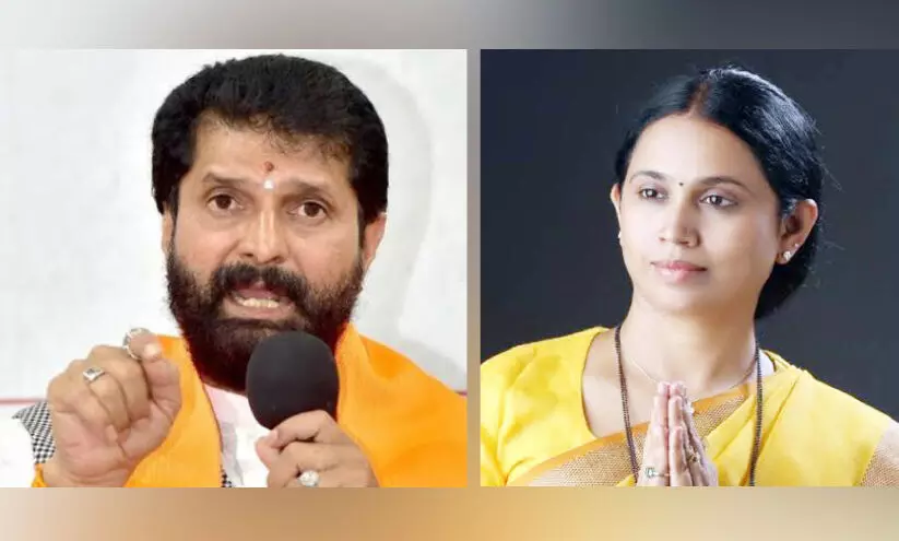 ബി.​ജെ.​പി എം.​എ​ൽ.​സി സി.​ടി. ര​വി മ​ന്ത്രി ല​ക്ഷ്മി ഹെ​ബ്ബാ​ൾ​ക്ക​ർ