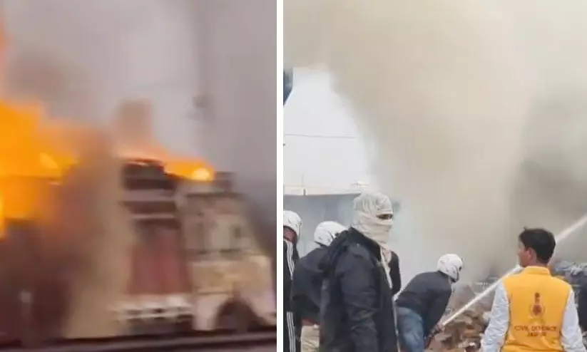 രാജസ്ഥാനിൽ ഗ്യാസ് ടാങ്കർ പൊട്ടിത്തെറിച്ച് എട്ടു പേർ മരിച്ചു, 35 പേർക്ക് പരിക്ക്, 40 വാഹനങ്ങൾ കത്തിനശിച്ചു