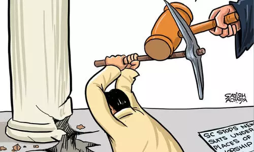 ആരാധനാലയ നിയമം; രാജ്യം മുൾമുനയിൽ,   കേന്ദ്രം മൗനത്തിൽ