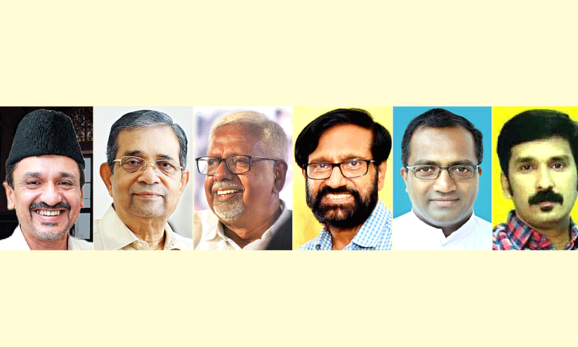 സാ​ദി​ഖ​ലി ശി​ഹാ​ബ് ത​ങ്ങ​ൾ, ഡോ. ​പി.​എം. വാ​ര്യ​ർ, ഒ. ​അ​ബ്ദു​റ​ഹ്മാ​ൻ, കെ.​പി. രാ​മ​നു​ണ്ണി, ഫാ. ​ജോ​സ​ഫ് ക​ള​ത്തി​ൽ, നിഷാദ് റാവുത്തർ