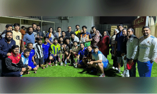 ഫോ​ർ എ ​സൈ​ഡ് ഫു​ട്ബാ​ൾ ടൂ​ർ​ണ​മെ​ന്‍റ്​: ന​ഈ​മാ എ​ഫ്.​സി ജേ​താ​ക്ക​ൾ