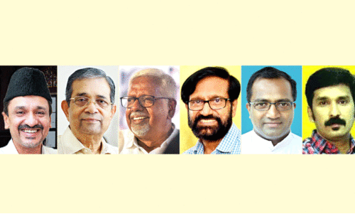 സാ​ദി​ഖ​ലി ശി​ഹാ​ബ് ത​ങ്ങ​ൾ, ഡോ. ​പി.​എം. വാ​ര്യ​ർ, ഒ. ​അ​ബ്ദു​റ​ഹ്മാ​ൻ, കെ.​പി. രാ​മ​നു​ണ്ണി, ഫാ. ​ജോ​സ​ഫ് ക​ള​ത്തി​ൽ, നിഷാദ് റാവുത്തർ