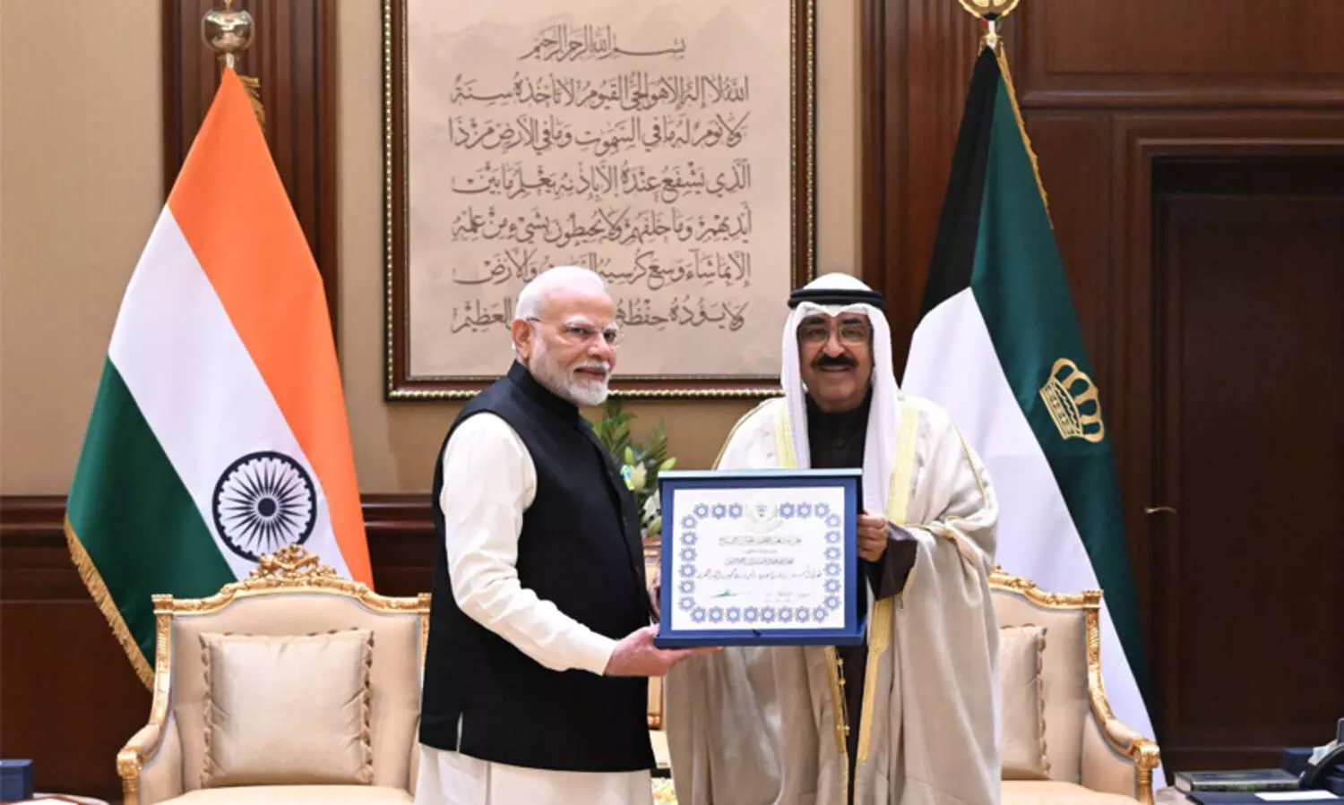 PM Narendra Modi receives Kuwaits highest honour