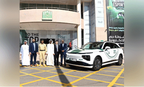 ദുബൈ പൊലീസിന്റെ വാഹനവ്യൂഹത്തിൽ ഒരു ഇ.വി കൂടി ദുബൈ പൊലീസിന്റെ വാഹനവ്യൂഹത്തിൽ ഒരു ഇ.വി കൂടി