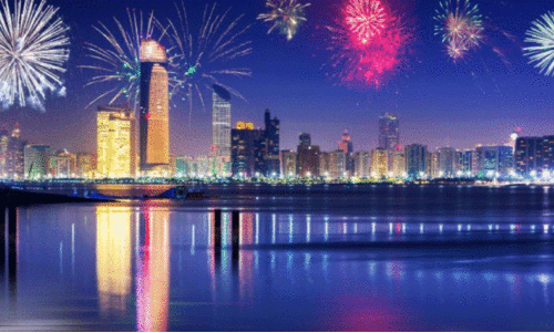 പു​തു​വ​ർ​ഷ​ത്തെ വ​ര​വേ​റ്റ്​ അ​ബൂ​ദ​ബി