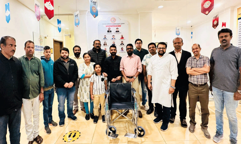 INCAS Qatar Ernakulam District Committee contributed wheel chair