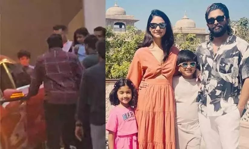 അല്ലു അർജുനെതിരെ പ്രതിഷേധം; മക്കളെ വീട്ടിൽ നിന്ന് മറ്റൊരു സ്ഥലത്തേക്ക് മാറ്റിയതായി റിപ്പോർട്ട് അല്ലു അർജുനെതിരെ പ്രതിഷേധം; മക്കളെ വീട്ടിൽ നിന്ന് മറ്റൊരു സ്ഥലത്തേക്ക് മാറ്റിയതായി റിപ്പോർട്ട്