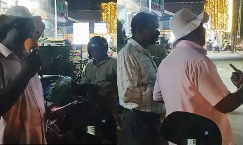 ‘ഇത്തരം പരിപാടി നടത്താൻ അനുവദിക്കില്ല...’; ക്രിസ്മസ് സന്ദേശം നൽകുന്നത് തടഞ്ഞ് ആർ.എസ്.എസ്. നേതാവ് ‘ഇത്തരം പരിപാടി നടത്താൻ അനുവദിക്കില്ല...’; ക്രിസ്മസ് സന്ദേശം നൽകുന്നത് തടഞ്ഞ് ആർ.എസ്.എസ്. നേതാവ്