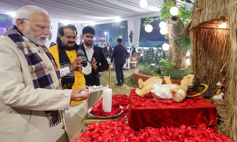 മോ​ദി​ക്കൊ​പ്പം ക്രി​സ്മ​സ് വി​രു​ന്ന് ന​ൽ​കു​ന്ന​ത് തെ​റ്റാ​യ സ​ന്ദേ​ശം; വിമർശനവുമായി സാ​മൂ​ഹി​ക സാം​സ്കാ​രി​ക പ്രവർത്തകർ