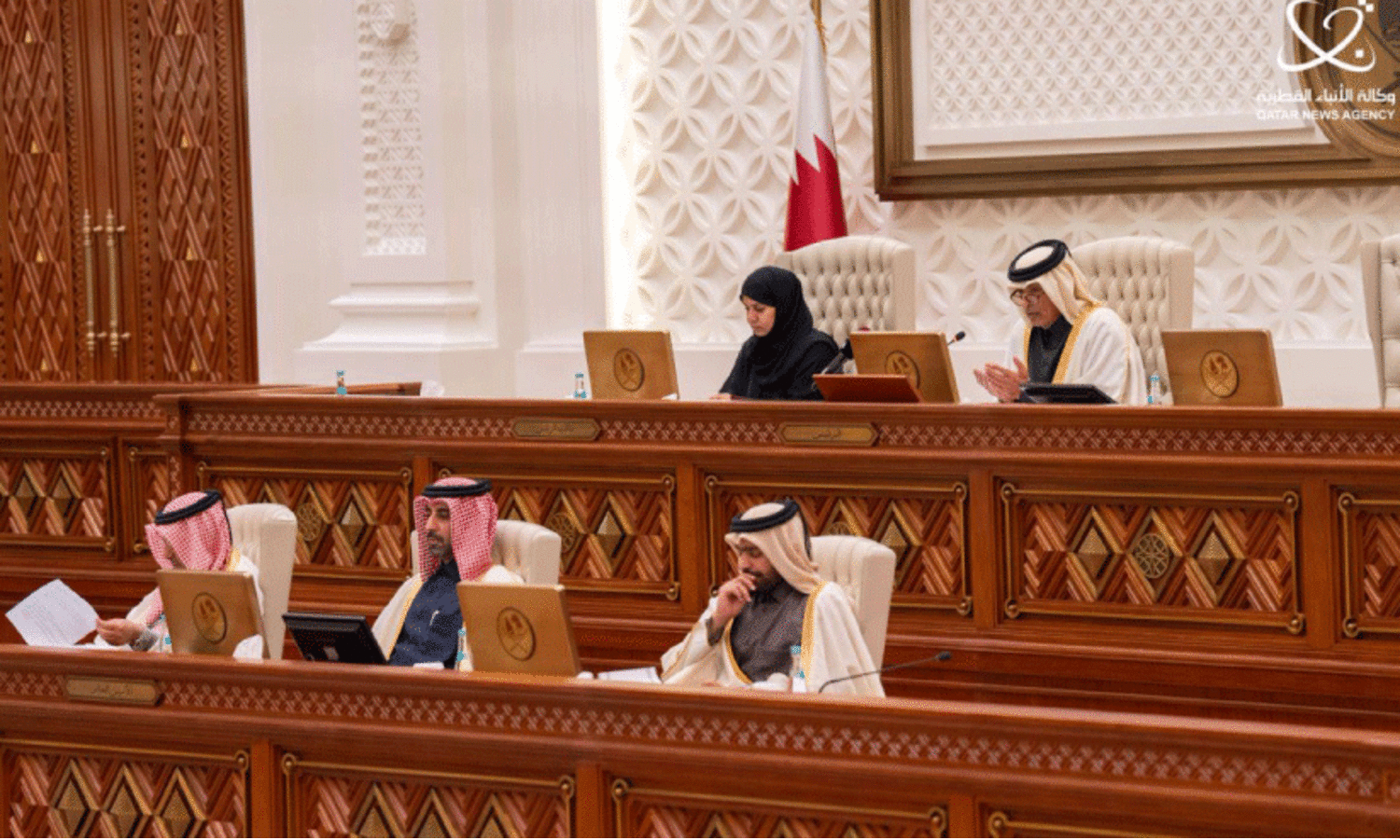 Speaker Hasan Bin Abdulla in Shura Council meeting