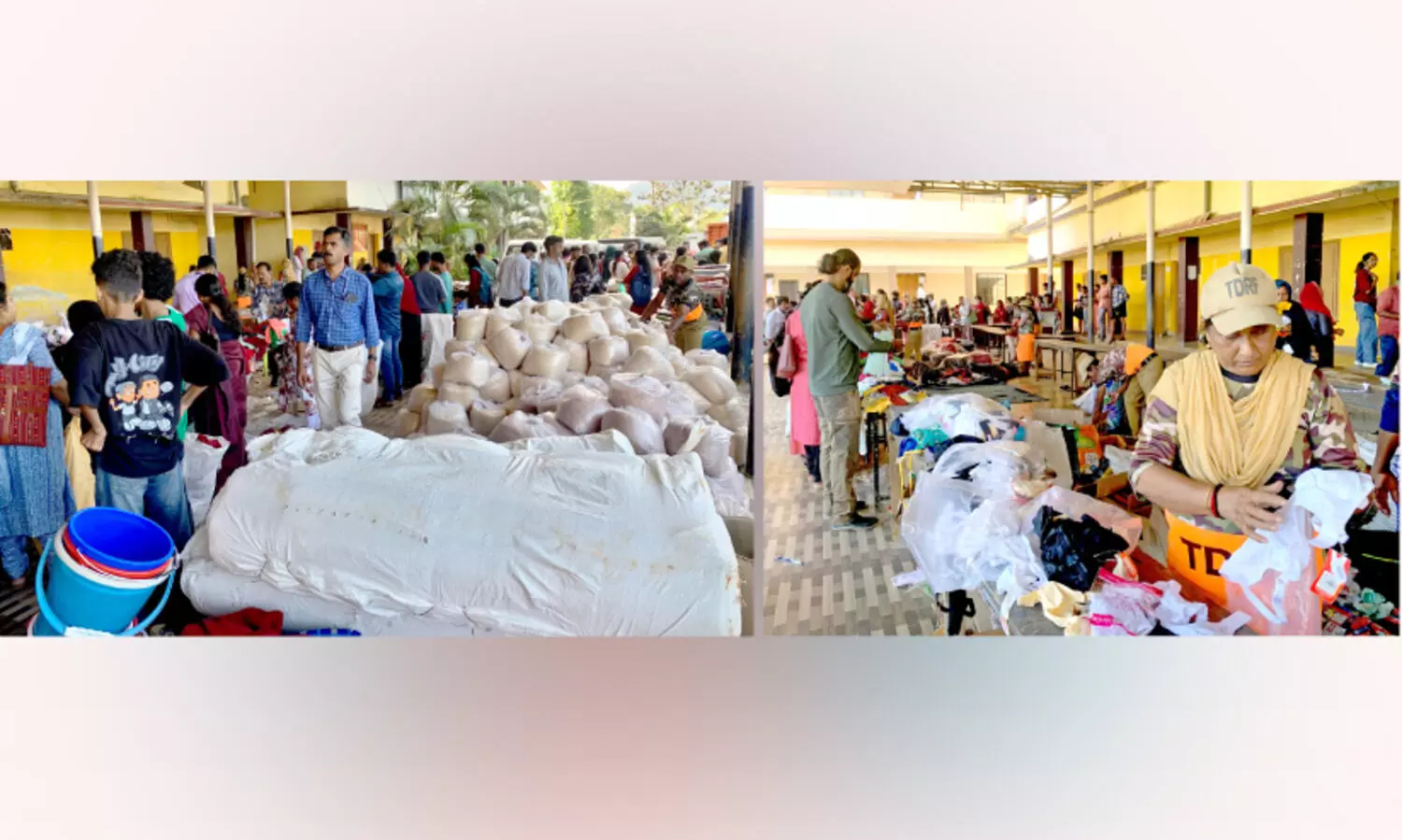 ശേഖരിച്ചിട്ട് നാലുമാസം; ദുരിതാശ്വാസ വസ്തുക്കളുടെ വിതരണം തുടങ്ങി