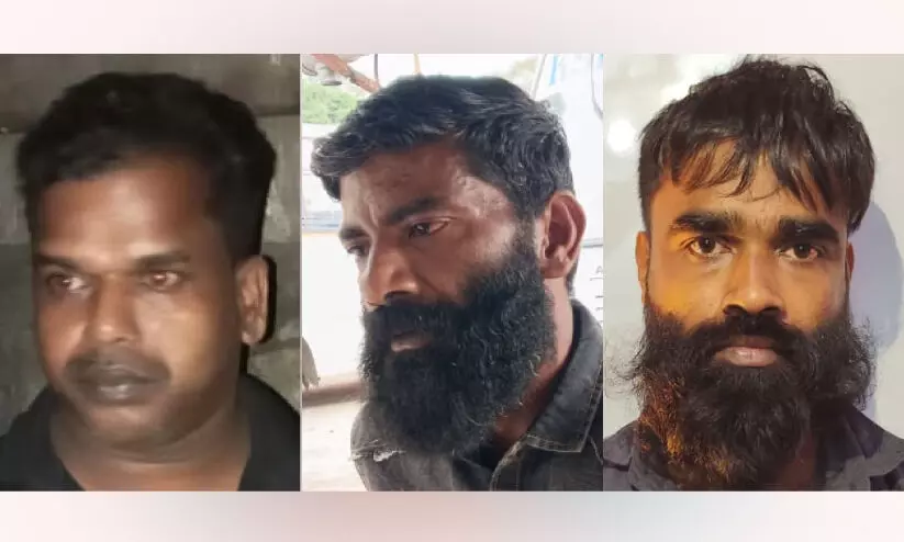 ലഹരിക്കടത്ത്, മൂന്നു യുവാക്കൾ പിടിയിൽ