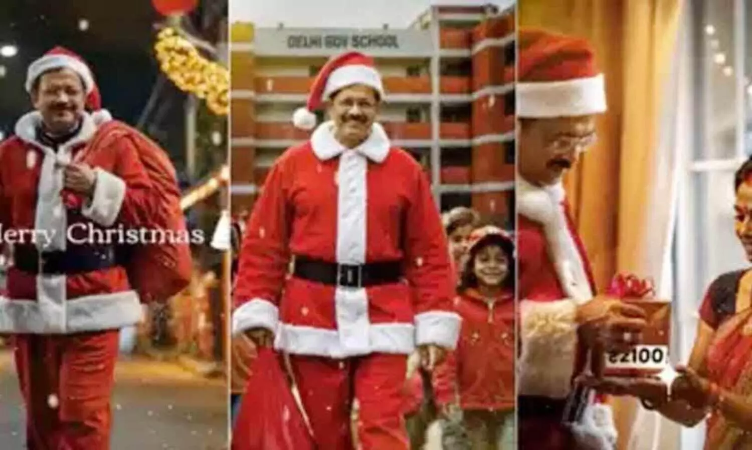 ​കൈനിറയെ ക്ഷേമ പദ്ധതികളുമായി സാന്റാ കെജ്രിവാൾ;  എ.ഐ വിഡിയോ പുറത്ത് വിട്ട് എ.എ.പി