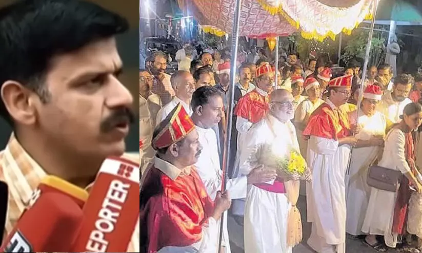 കരോൾ മുടക്കാൻ ശിവക്ഷേത്രമെന്ന് സംഘപരിവാർ അവകാശപ്പെടുന്ന പാലയൂർ പള്ളി തന്നെ പിണറായി സർക്കാർ തെരഞ്ഞെടുത്തത് ആരെ സന്തോഷിപ്പിക്കാൻ? -സന്ദീപ് വാര്യർ കരോൾ മുടക്കാൻ ശിവക്ഷേത്രമെന്ന് സംഘപരിവാർ അവകാശപ്പെടുന്ന പാലയൂർ പള്ളി തന്നെ പിണറായി സർക്കാർ തെരഞ്ഞെടുത്തത് ആരെ സന്തോഷിപ്പിക്കാൻ? -സന്ദീപ് വാര്യർ