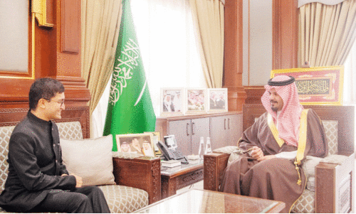 Indian Consul General Fahad Ahmad Khan Suri and Madina Govt. R. Amir Salman bin Sultan also held a meeting.