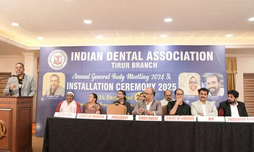 ഡോ.ഡെന്നിസ് പോൾ ഇന്ത്യൻ ഡെന്റൽ അസോസിയേഷൻ തിരൂർ ബ്രാഞ്ച് പ്രസിഡന്റ്