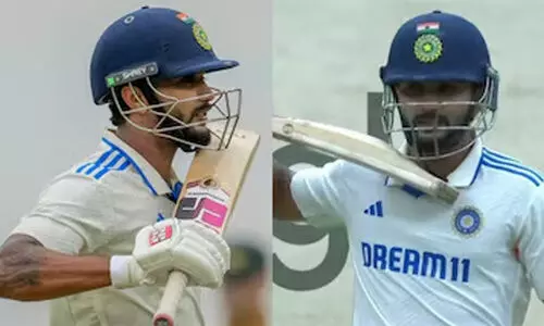 ഇത് നിതീഷ് കുമാറിന്‍റെ ‘പുഷ്പ സ്റ്റൈൽ’; കന്നി അർധ സെഞ്ച്വറിക്കു പിന്നാലെ ബാറ്റുകൊണ്ടുള്ള ആഘോഷം വൈറൽ -വിഡിയോ