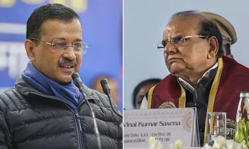 Arvind Kejriwal and Lieutenant Governor VK Saxena