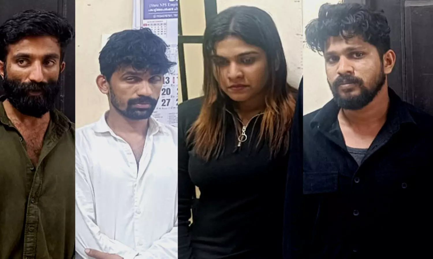 യുവതിയും മൂന്ന് യുവാക്കളും മയക്കുമരുന്നുമായി പിടിയിൽ