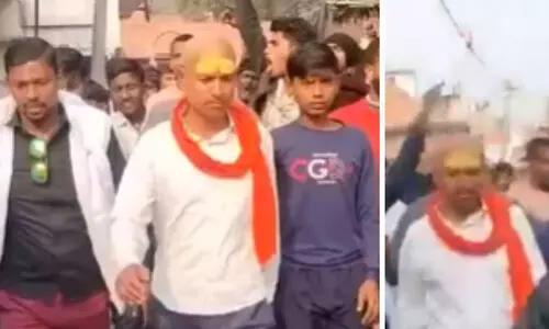 മതംമാറിയെന്ന് ആരോപിച്ച് യു.പിയിൽ ദലിത് യുവാവിനോട് ക്രൂരത; തലമൊട്ടയടിച്ച് തെരുവിലൂടെ നടത്തിച്ചു