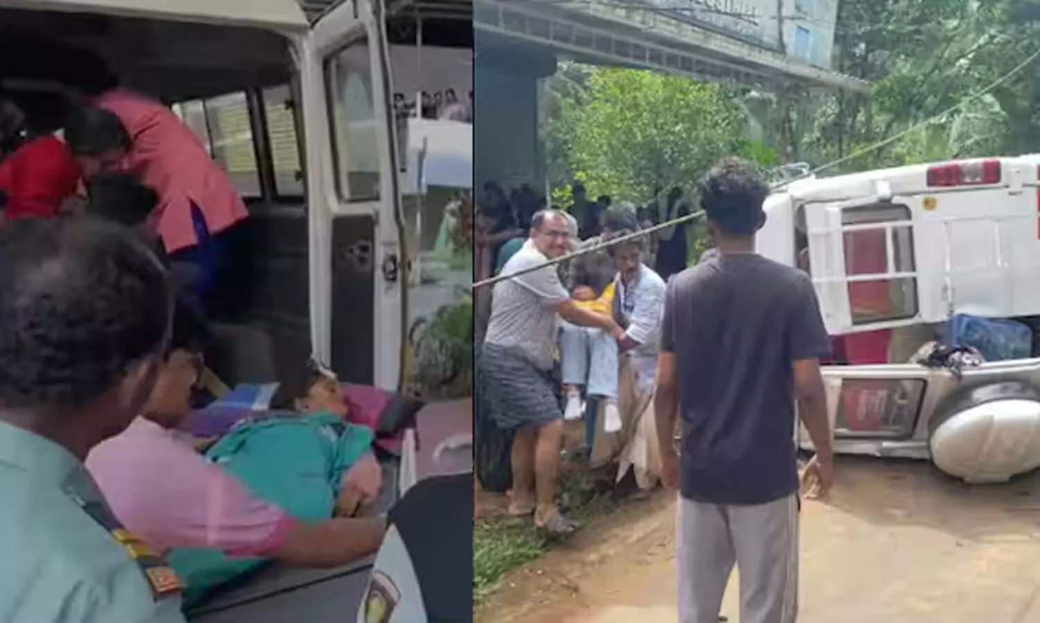 Kozhikode tourist bus overturned