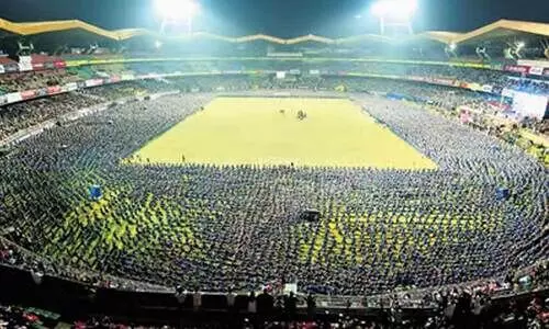 12,000 നര്‍ത്തകരുടെ ഗിന്നസ്: മൃദംഗവിഷൻ തട്ടിക്കൂട്ട് സ്ഥാപനമെന്ന് റിപ്പോർട്ട്