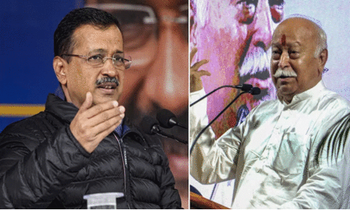 ബി.ജെ.പി സർക്കാറിന്റെ തെറ്റായ പ്രവണതകളിൽ മോഹൻ ​ഭാഗവതിന് കത്തയച്ച് കെജ്രിവാൾ