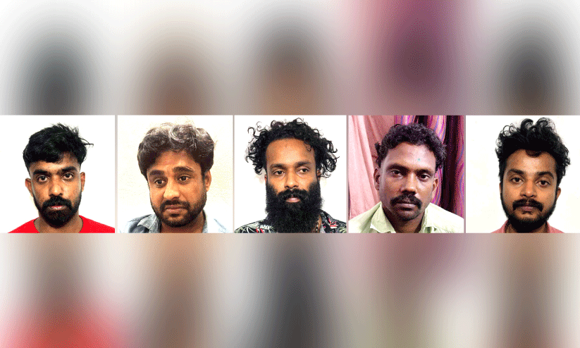 രാസ ലഹരിയുമായി അഞ്ചംഗ സംഘം പിടിയില് രാസ ലഹരിയുമായി അഞ്ചംഗ സംഘം പിടിയില്