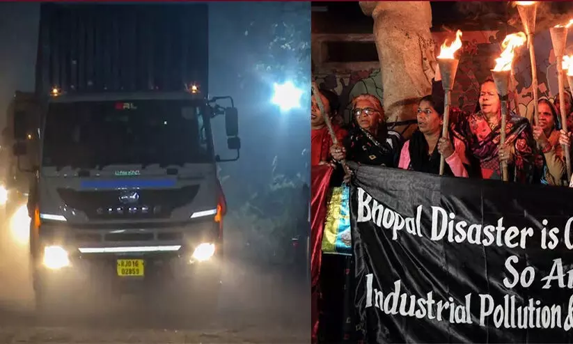 കർശന നിയന്ത്രണങ്ങളോടെ ഭോപ്പാലിലെ യൂനിയൻ കാർബൈഡ് ഫാക്ടറിയിൽനിന്നുള്ള വിഷ മാലിന്യം നീക്കിത്തുടങ്ങി