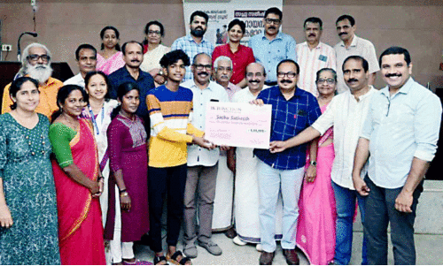 സച്ചുവിന് കലാസ്നേഹികളുടെ കൈത്താങ്ങ്