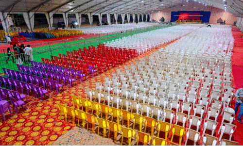 സംസ്ഥാന സ്കൂൾ കലോത്സവം;സെൻട്രൽ സ്റ്റേഡിയത്തിൽ ഉയർന്നു, ജർമൻ പന്തൽ