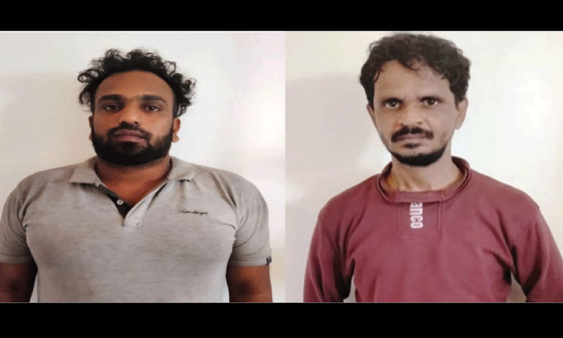 വിദ്യാർഥികൾക്ക് കഞ്ചാവ് വിൽക്കുന്നതിനിടെ രണ്ടു യുവാക്കൾ അറസ്റ്റിൽ വിദ്യാർഥികൾക്ക് കഞ്ചാവ് വിൽക്കുന്നതിനിടെ രണ്ടു യുവാക്കൾ അറസ്റ്റിൽ