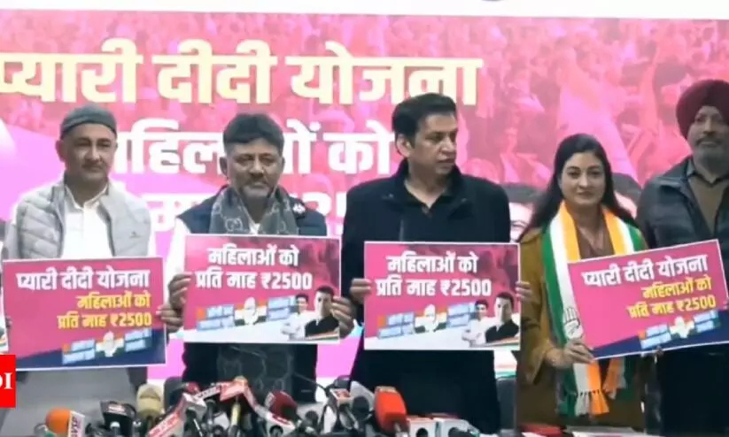 സ്ത്രീകൾക്ക് പ്രതിമാസം 2,500 രൂപ; തെരഞ്ഞെടുപ്പ് പിടിക്കാൻ ‘പ്യാരിദീദി’ യോജനയുമായി കോൺഗ്രസ് സ്ത്രീകൾക്ക് പ്രതിമാസം 2,500 രൂപ; തെരഞ്ഞെടുപ്പ് പിടിക്കാൻ ‘പ്യാരിദീദി’ യോജനയുമായി കോൺഗ്രസ്